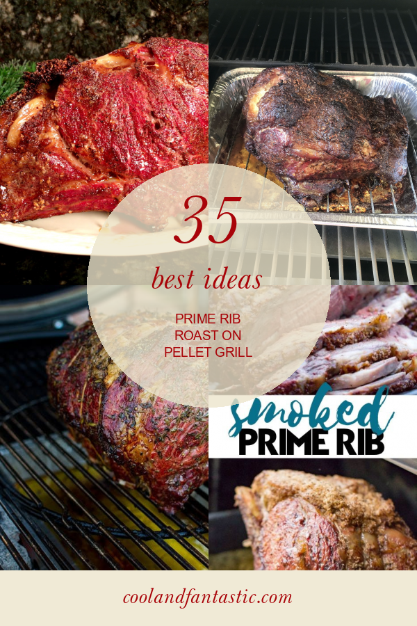 cooking prime rib roast on a pellet grill